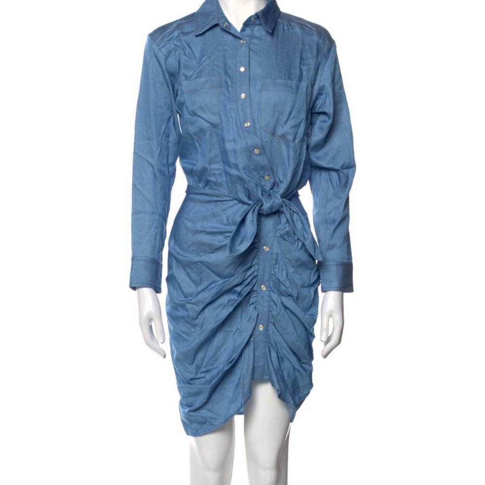 Veronica Beard Sierra Chambray Mini Dress NWT - Picture 3 of 6